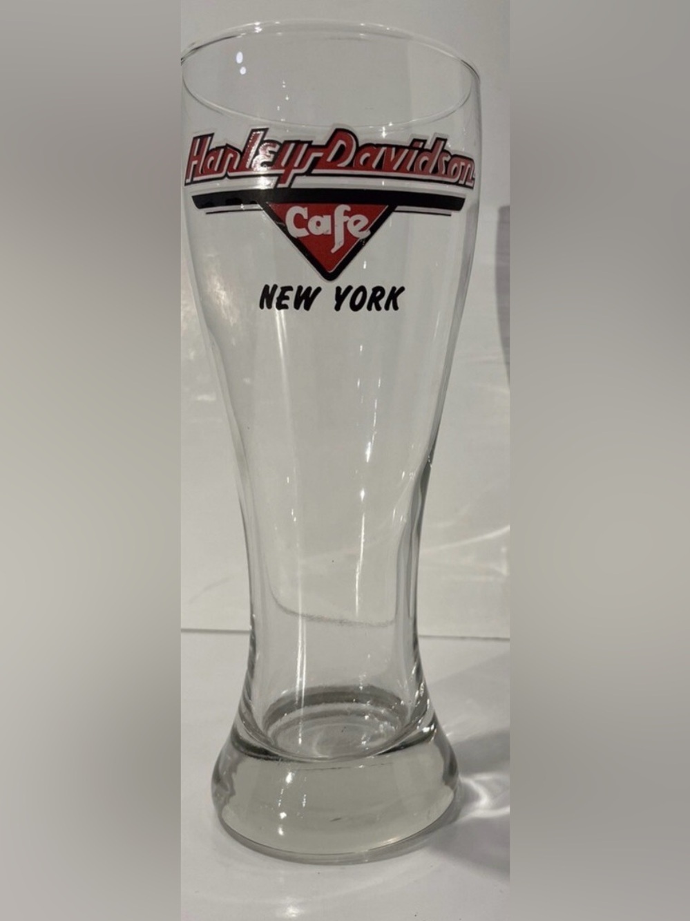Harley Davidson New York Clear Glass 20oz - Branded Souvenir Beer I Glass